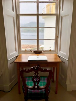 Study / reading room with views of lighthouse - upstairs, east side